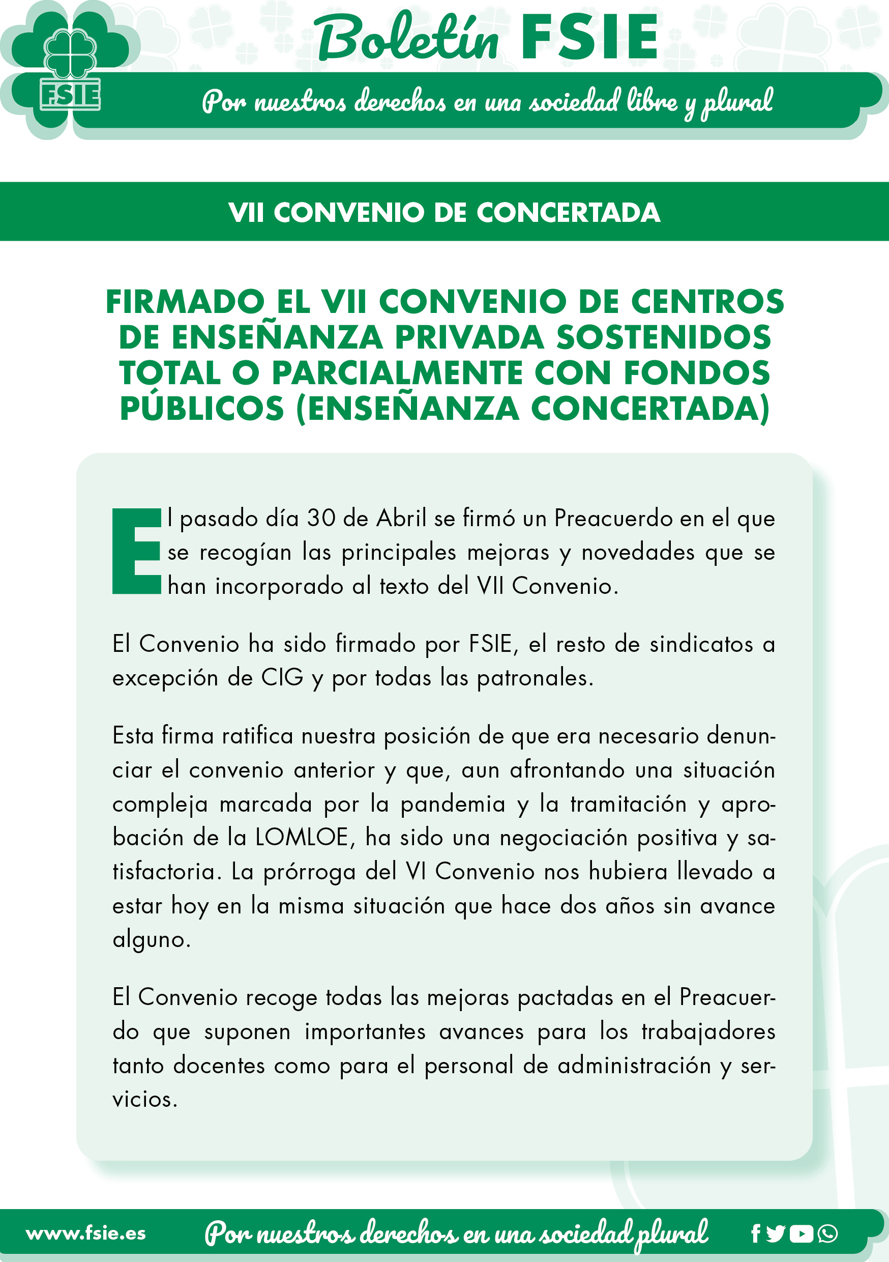 VII CONVENIO DE CONCERTADA