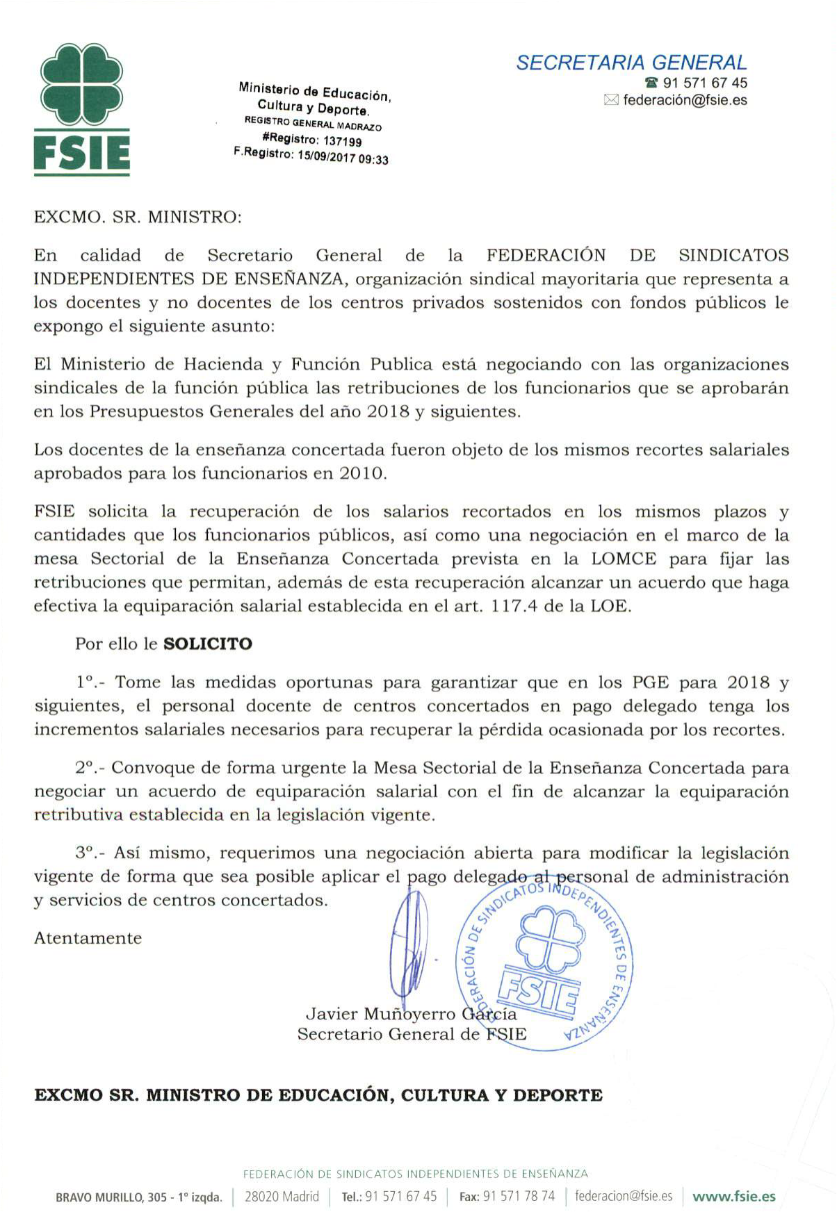 Registrp Ministerio de Educación,Cultura y Deporte.