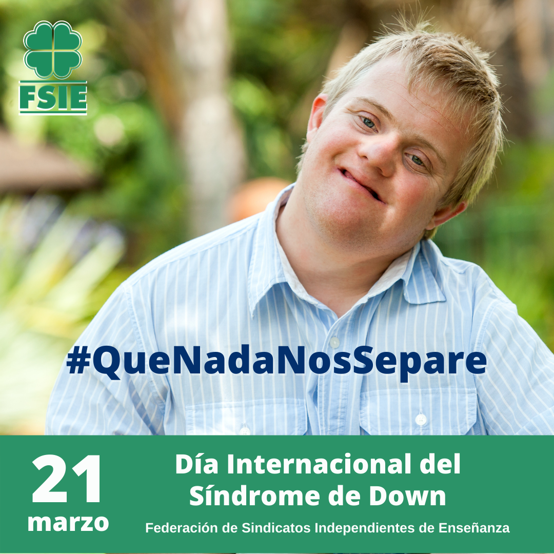 Día del Síndrome de Down cartel web e instagram