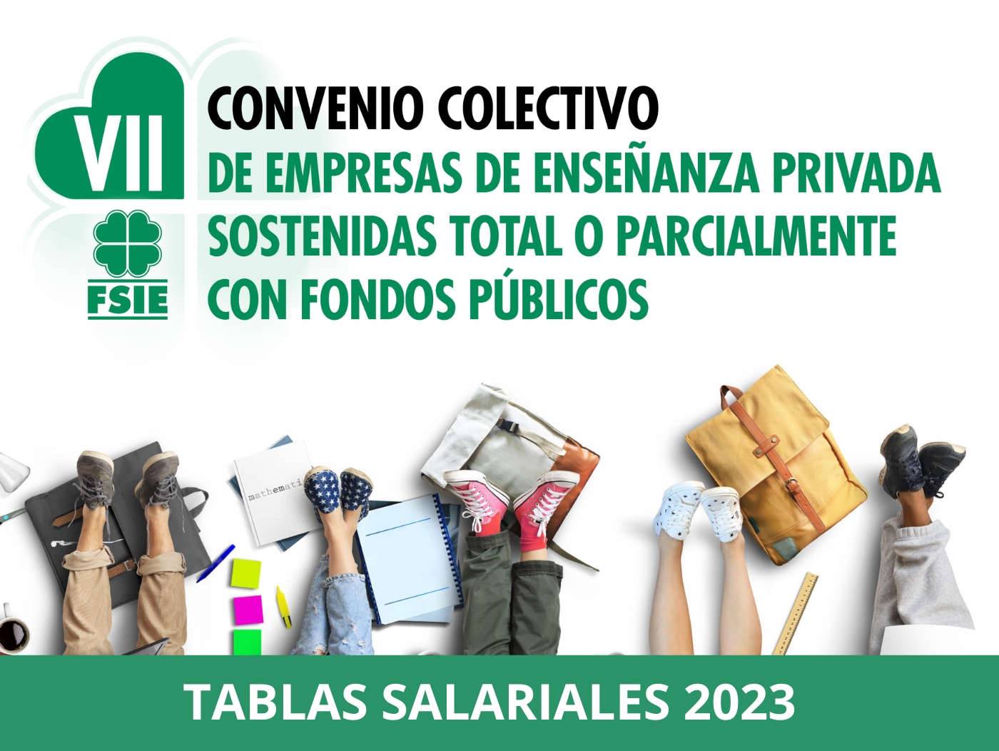 Tablas salariales 2023 pago delegado VII Convenio Concertada